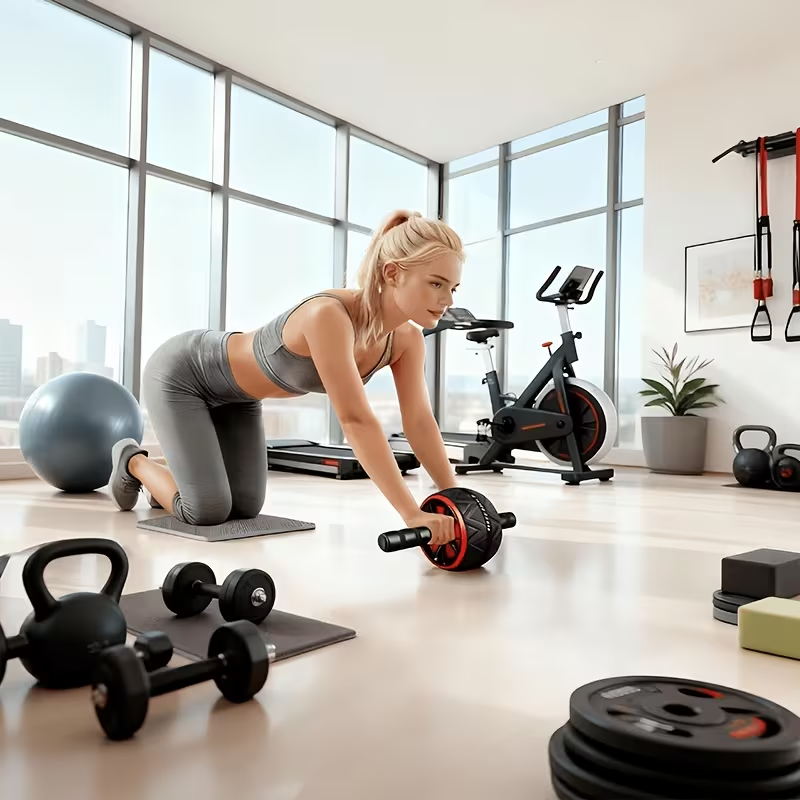 Ab Roller Wheel and Knee Mat,  - Sports Equipment Warehouse ulasan dan harga
